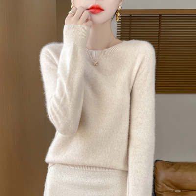就爱这份温暖~100%纯羊毛圆领