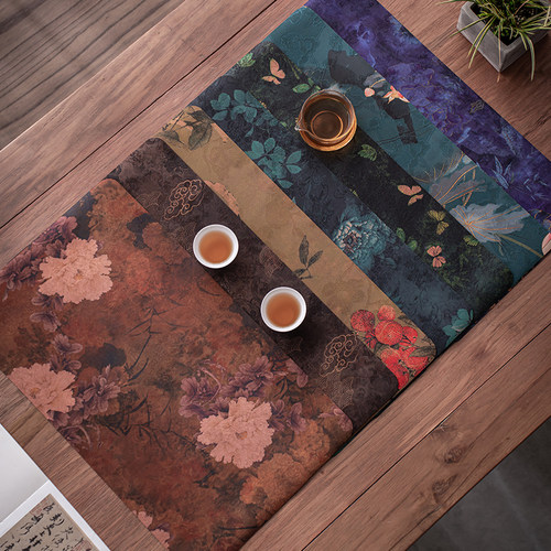 防水主人位轻奢侘寂风新中式茶席