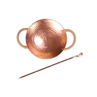 紫铜烤茶盘茶叶提香器高端纯手工功夫茶具配件烤茶器烘焙茶炒茶器