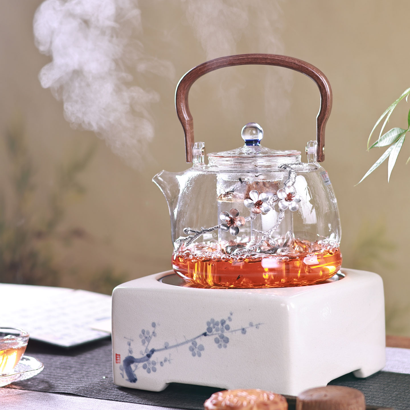 2025新款玻璃煮茶壶电陶炉煮茶器
