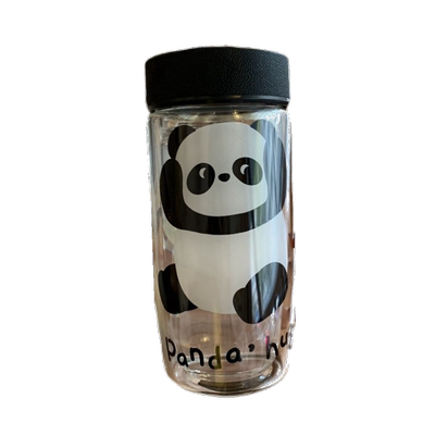 双层臻隆玻璃办公泡茶手工杯子