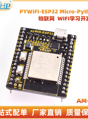 PYWIFI-ESP32 Micro-Python物联网 WIFI学习开发板模块