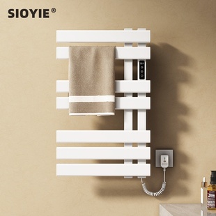 电热毛巾架浴室卫生间毛巾杆碳纤维加热智能恒温烘干置物架子R530