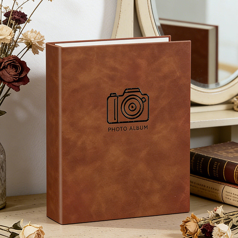 5678寸相册本家庭纪念册皮质大容量照片塑封收纳本横竖混合插页式