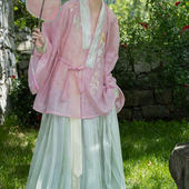 明制汉服天丝双色交领衫 裳宫语 知春意 百迭裙2026春上新