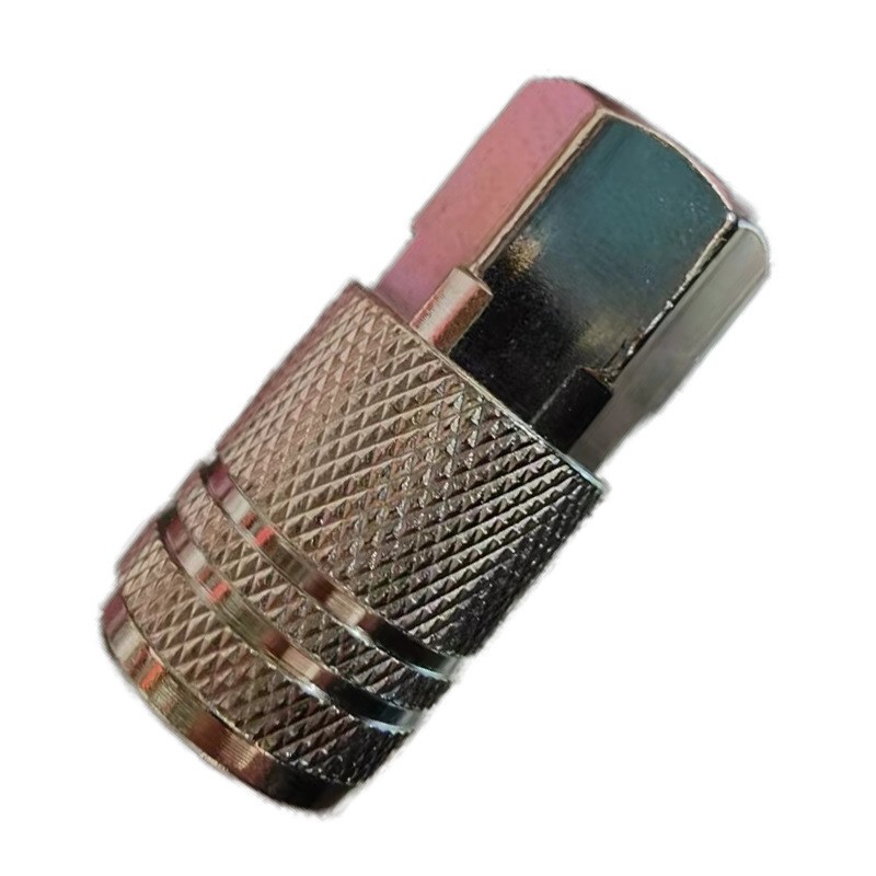 美式快速接头内外丝牙空压机配B件软管接头气动工具公母头插芯