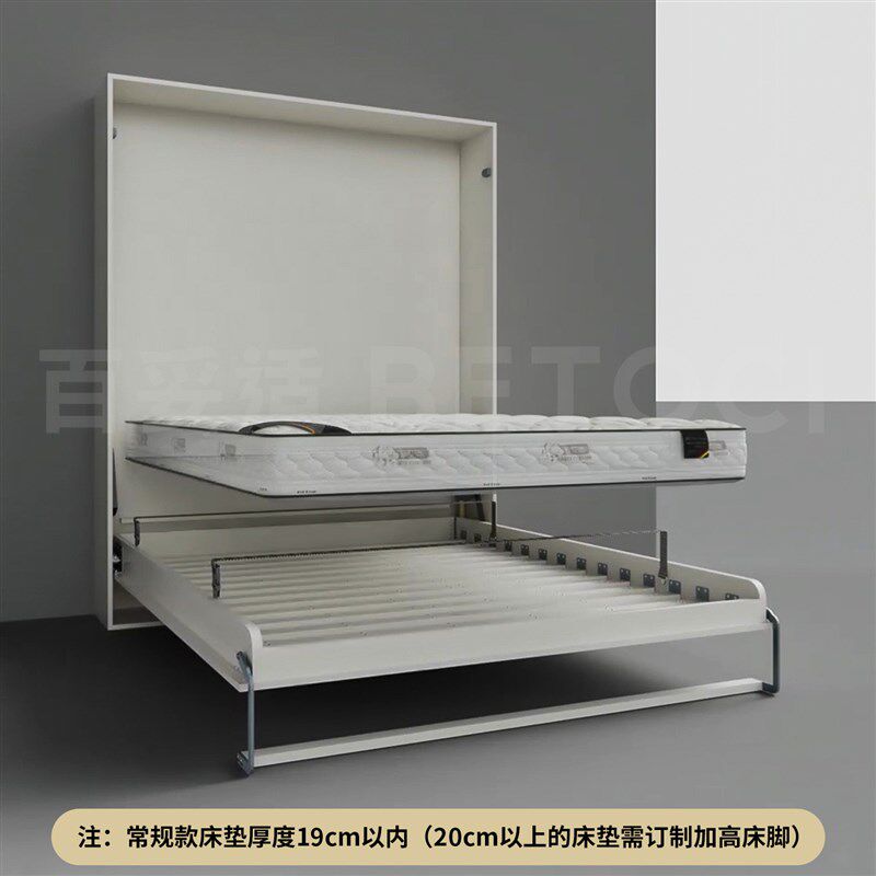 无床架隐形床家具五金多功能壁床B衣柜一体折叠床正侧翻墨菲床配