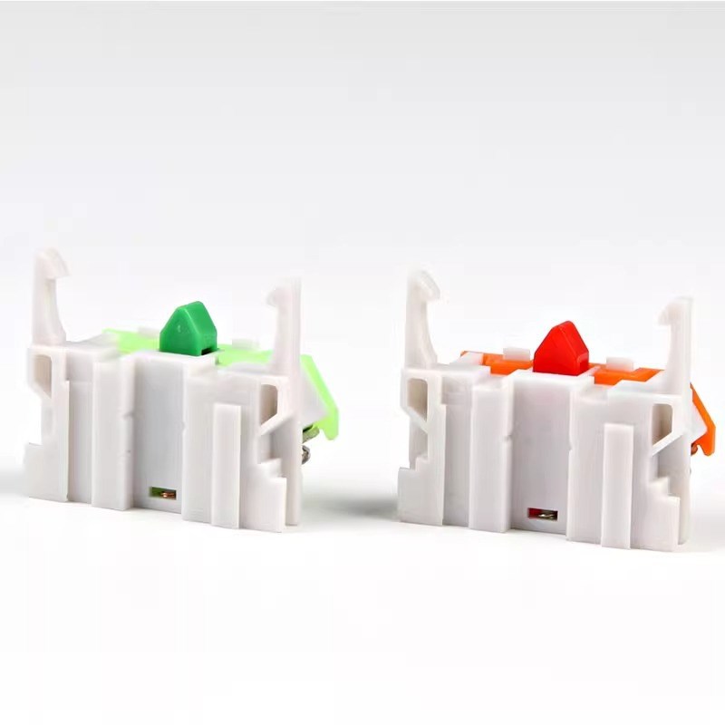 按钮开关 LAY37 Y090下座 F常开常闭 触头 触点 红绿配件