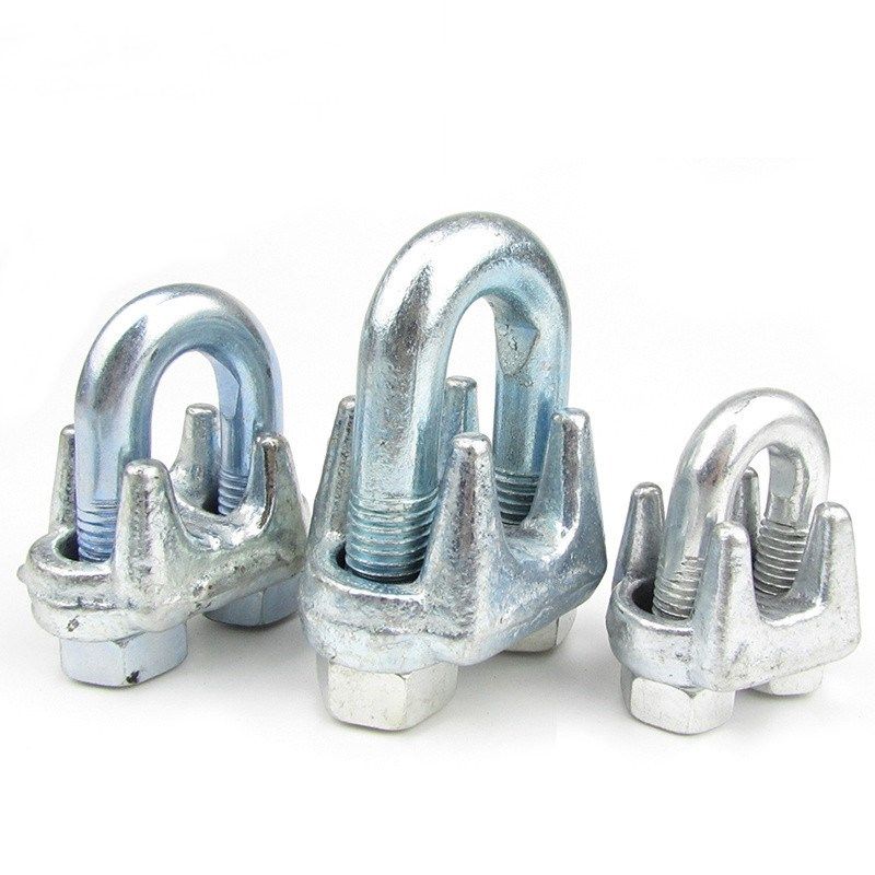 现货钢丝绳卡头钢丝绳夹头 绳卡 扎头老虎爪M6-TM32钢丝绳夹头