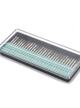 现货塑盒装30pc金刚砂磨针文玩玉石打磨雕刻刻字打磨头30件套