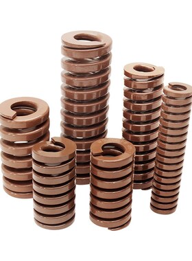 茶色65mdn模具弹簧高强度压簧扁线压缩矩形弹簧国产超重负荷TF