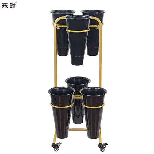 摆摊鲜花架展示架花店花架卖花可移动架子醒花桶架彷真花艺兰花架