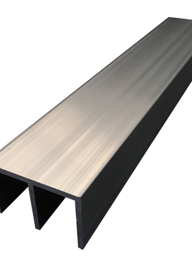 铝合金门橱柜滑轨玻璃柜轨道山字槽40*22*1.5导轨移门壁橱双槽