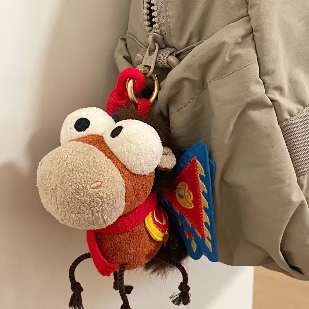 马年吉祥物创意玩偶新年生肖公仔马上有钱挂件钥匙扣布偶毛绒玩具