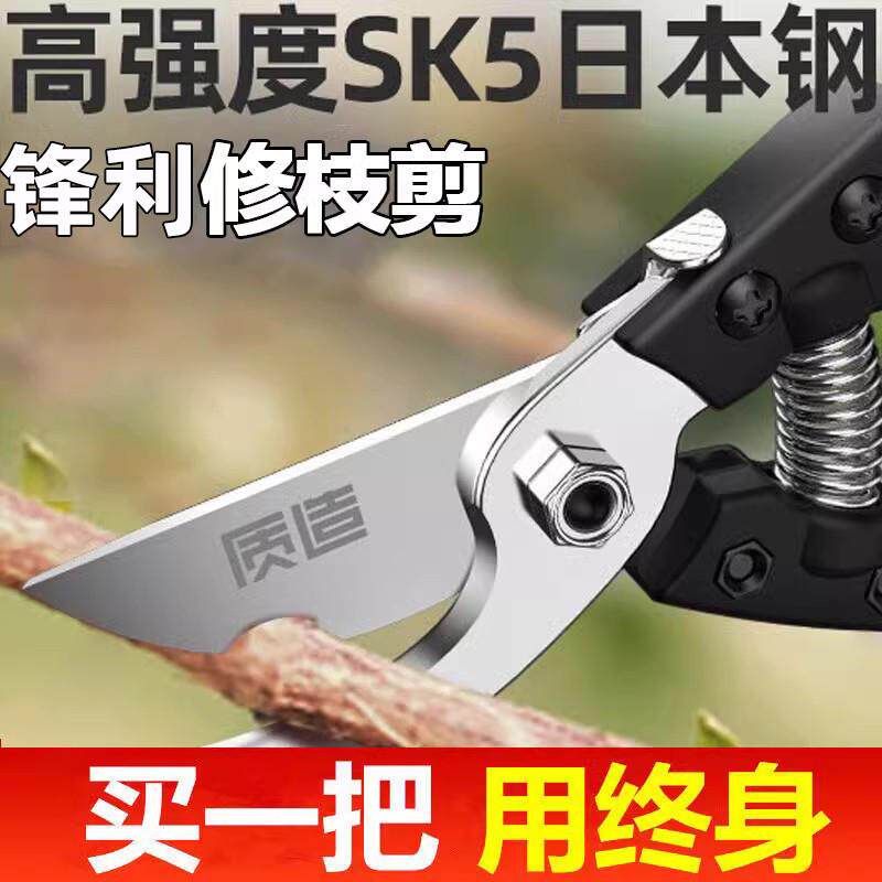 日本原装新款剪树枝专用剪刀园林修枝剪果树园艺sk5修花剪子省力