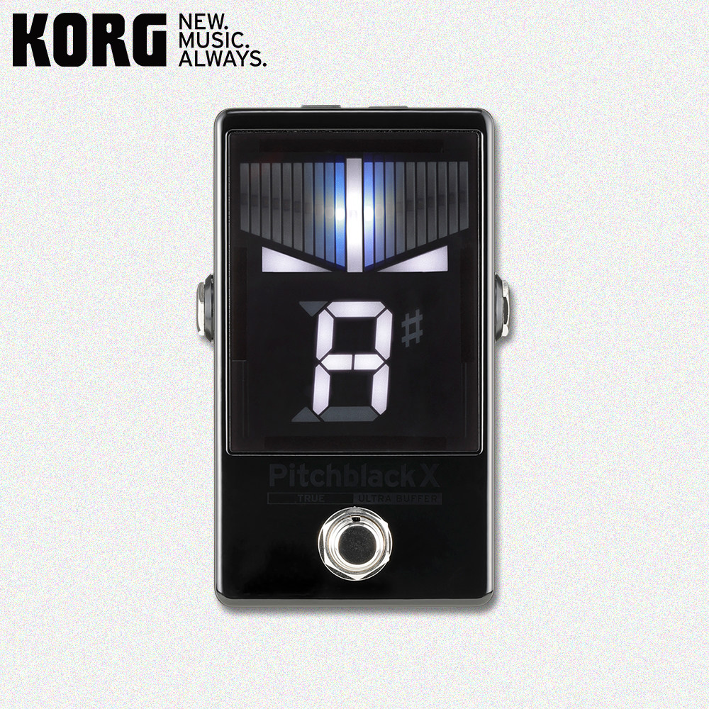 KORG PITCHBLACK PB-X电吉他调音表踏板调音器带ULTRA BUFFER功能