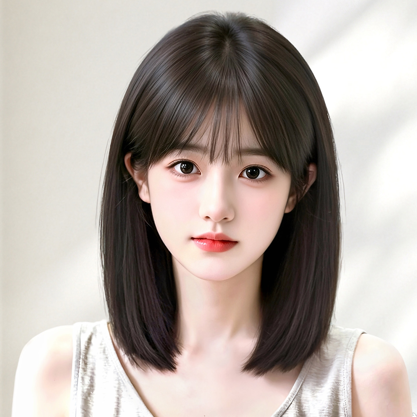 天空树假发全头套女全真发隐形无痕减龄短发波波头整顶锁骨假发套