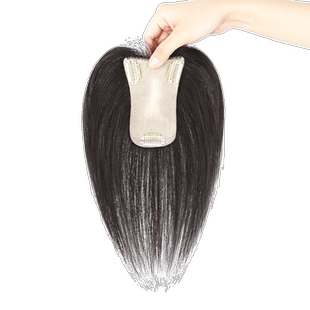 递针假发女片头顶全真人发自然前额无痕增发量遮白发轻薄刘海补发