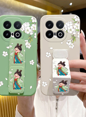 适用于iQOO15手机壳13/12Pro防摔NEO11便携Neo10Pro+/9内置Z10turbo+/9桌面支撑架折叠腕带壳古风美人软壳