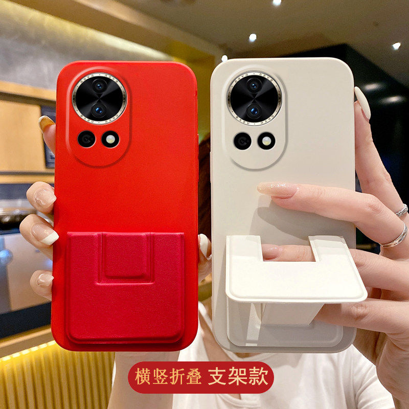 适用于华为Nova15Ultra手机壳14/13Pro/12Pro折叠腕带11Ultra磁吸带支架nova10横竖屏9/8/7全包防摔硅胶软壳