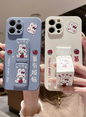 适用于OPPOReno15Pro手机壳14莓有烦恼13/12桌面支撑架10Pro+磁吸腕带套Reno11/9/8/7Pro防摔7兔子硅胶软壳