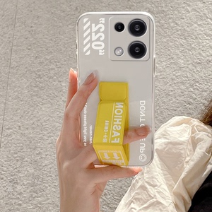 红米Note13手机壳13Pro防摔12Turbo透明款Note11TPro+磁吸支架Note10折叠腕带套小米Note9 5G个性潮牌男女款