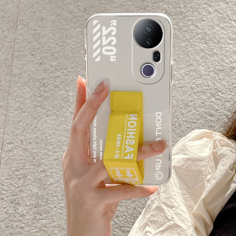 适用于vivoS30手机壳S20Promini/19Pro透明新款S18防摔磁吸支架S17/16/15/12折叠腕带S10/S9个性男女潮牌硅胶