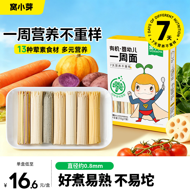 婴幼儿一周辅食面每天营养不重样