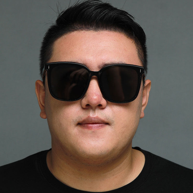 GM大脸墨镜男加宽圆脸超大框显瘦眼镜胖子开车男女大号偏光太阳镜