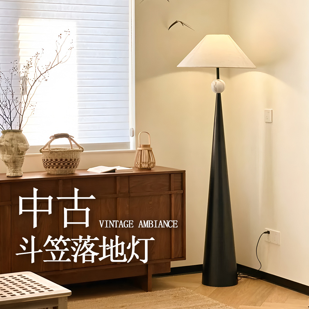 中古落地灯客厅沙发边气氛灯设计师极简意式轻奢日式立式台灯