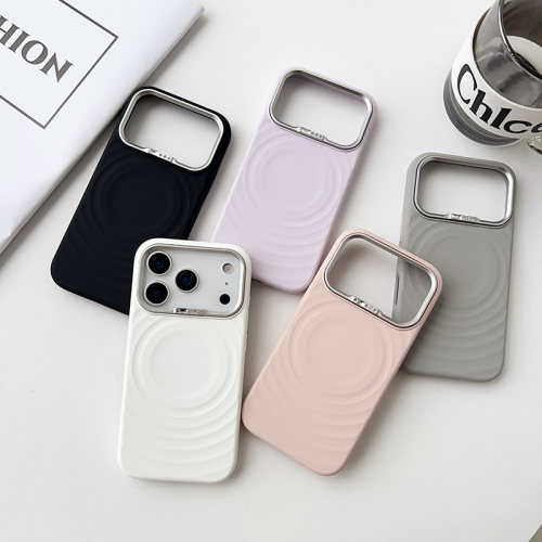 BaDoYao适用iPhone17ProMax手机壳带钻液态硅胶波漾纹磁吸苹果17pro防摔保护套16promax高级感15promax手机壳