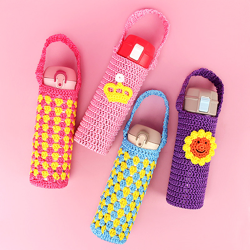 保温杯套针织毛线编织成品手提水杯保护套通用杯子防摔袋子颜值高