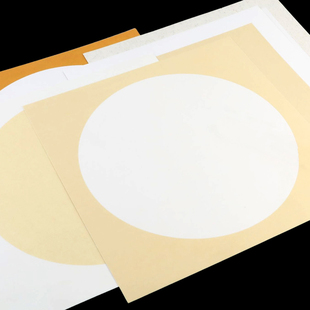 加厚宣纸卡纸中国风外方内圆硬卡纸生宣书法国画美术作品展示圆形方形镜片纸儿童绘画边框卡纸