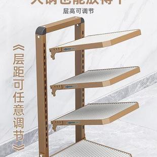 厂家厨房多功能置物架锅具收纳架多层家用台面落地水槽下橱柜内分