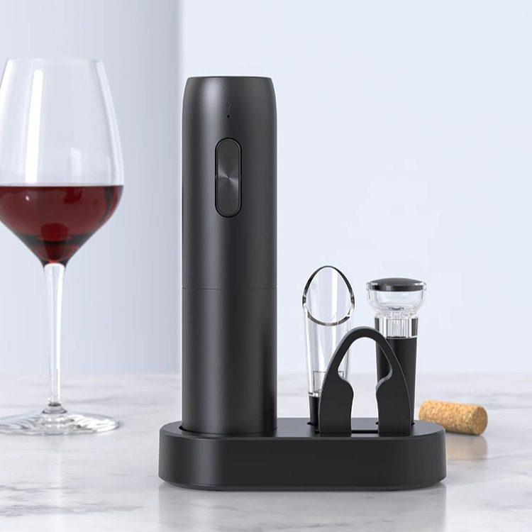 全自动红酒开 瓶器家用创意葡萄酒电动启瓶器多功能瓶起子酒具组