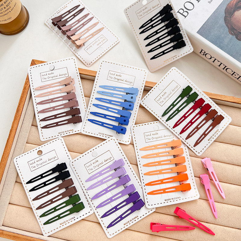 磐玲日韩彩色金属发夹