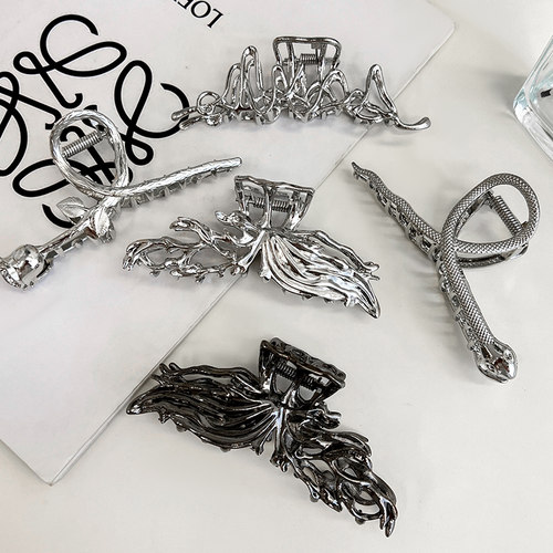 后脑勺抓夹不规则发夹