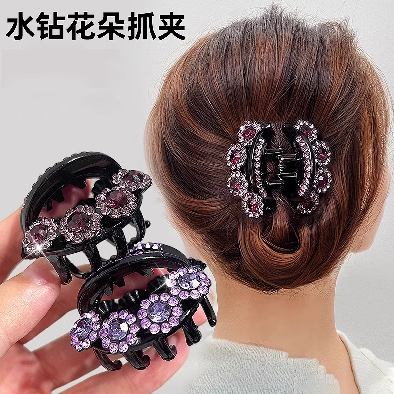 磐玲水钻发夹发抓中号图片