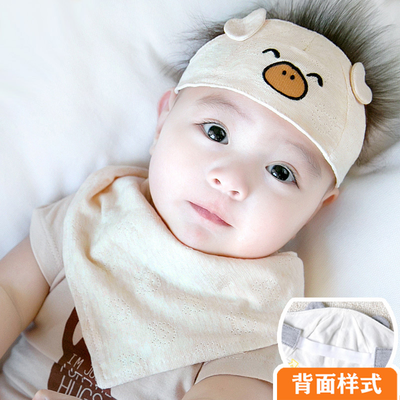 护囟帽夏季薄款婴儿帽子女宝宝