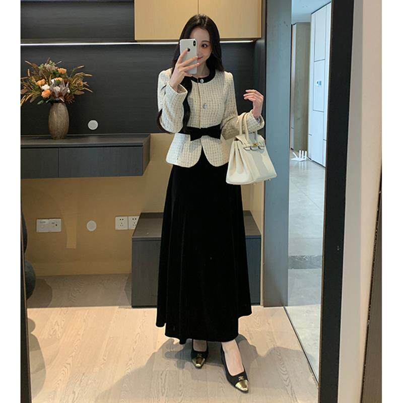 JOYIASS甜酷风气质百搭两件套装秋冬2025新款高级感短款外套时尚