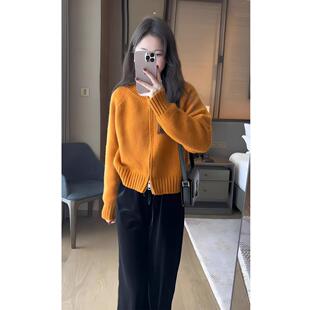 JOYIASS高级感开衫毛衣套装女早秋季宽松显瘦小个子时尚阔腿裤休