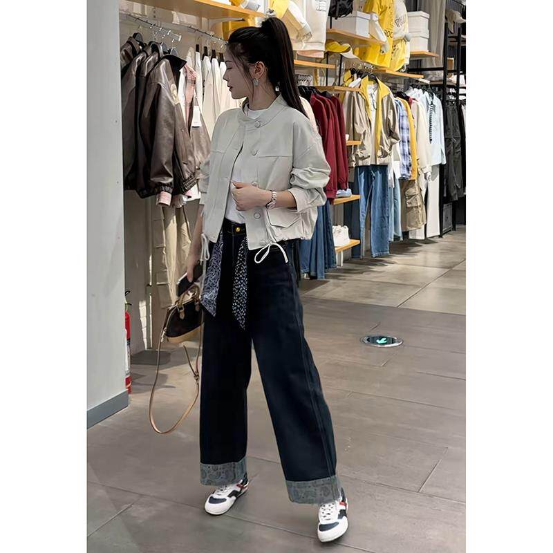 JOYIASS欧美炸街套装穿搭2025秋冬高级巨好看短款外套高腰垂感阔