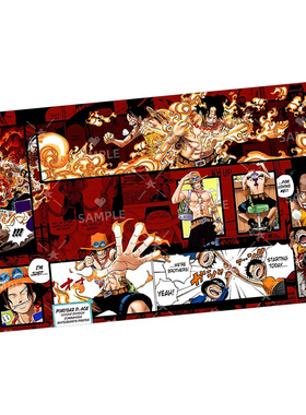 OPCG卡垫火拳艾斯DIY海贼桌垫航海王桌游决斗卡牌垫playmat定制