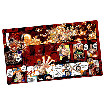 OPCG卡垫火拳艾斯DIY海贼桌垫航海王桌游决斗卡牌垫playmat定制