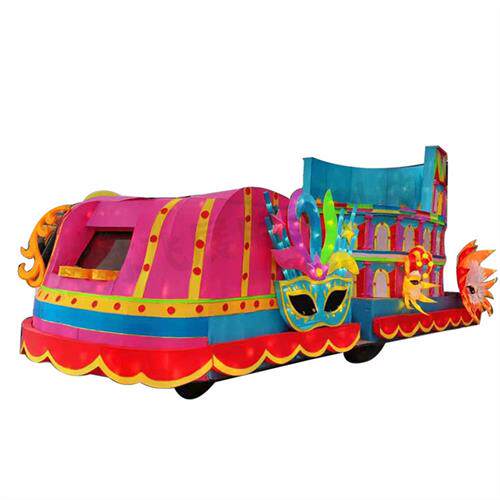 制作电动四轮车花车底盘配件加长加宽大功率花车巡游大型节日展出