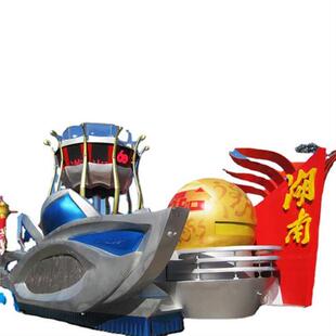 厂家制作节日巡游花车活动展览制作彩车花灯装饰彩车彩船工厂