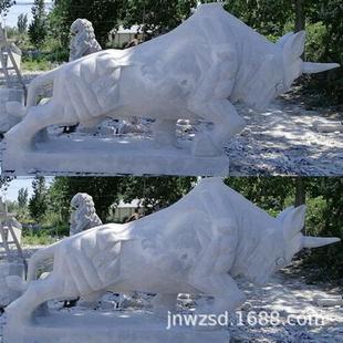 曲阳石雕黄牛厂区石牛雕像制作价格户外景观石头牛图片