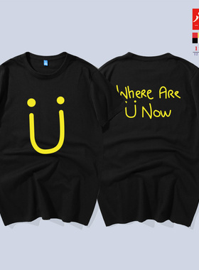 Where Are U Now t恤DJ Skrillex Diplo Justin Bieber 短袖 衣服