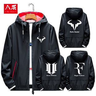 纳达尔费德勒穆雷德约科维奇网球男开衫连帽夹克外套衣服情侣潮流