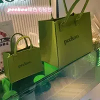 Зеленая большая сумка на одно плечо, 40×32×15см